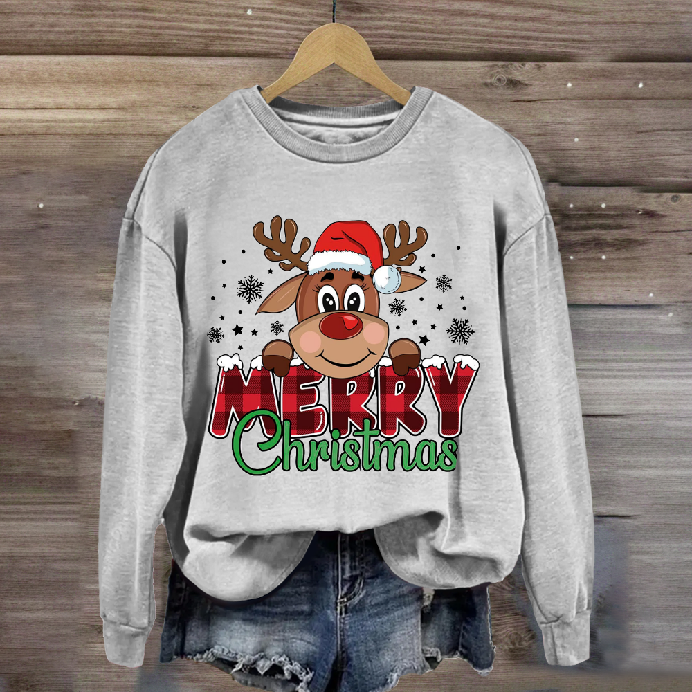 Reindeer Merry Christmas  Sweatshirt