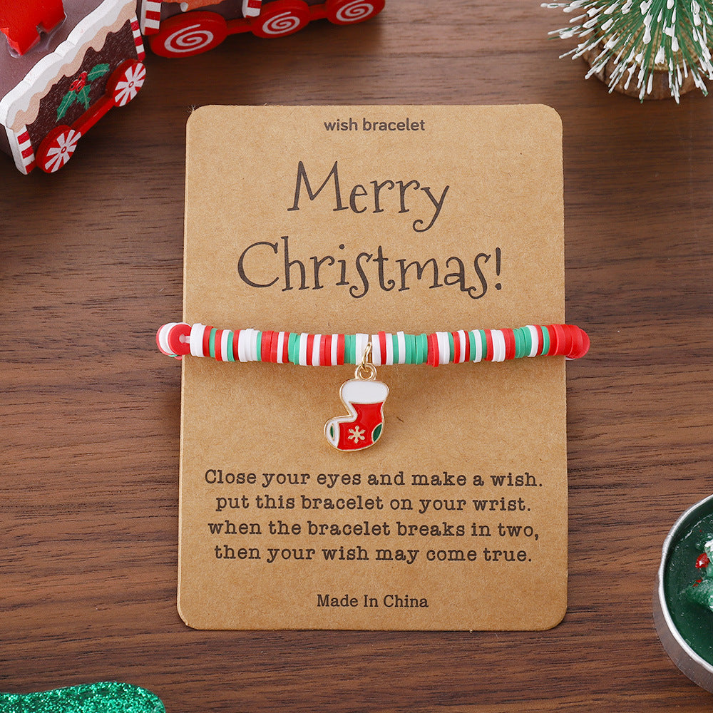 Christmas Bracelet Pendant Card Jewelry