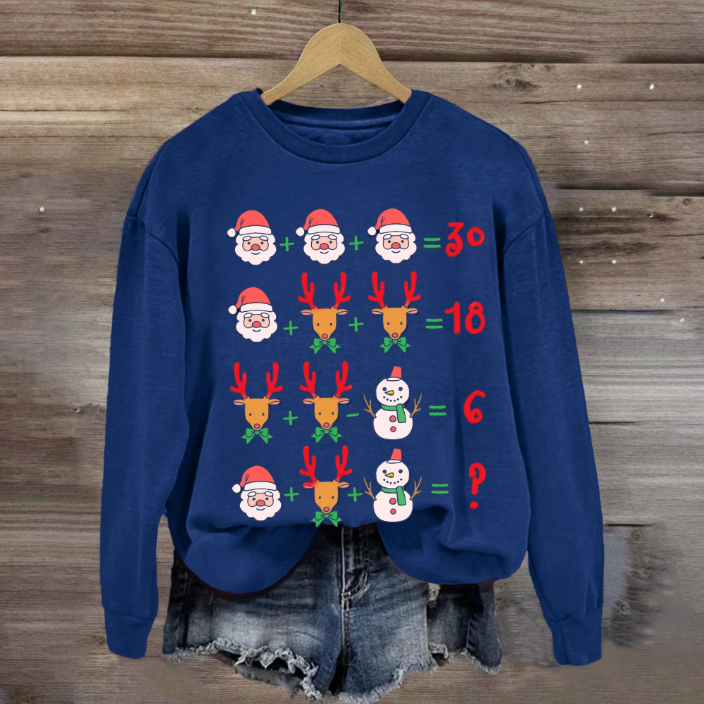 Christmas Funny Math Teacher Sweatshirt