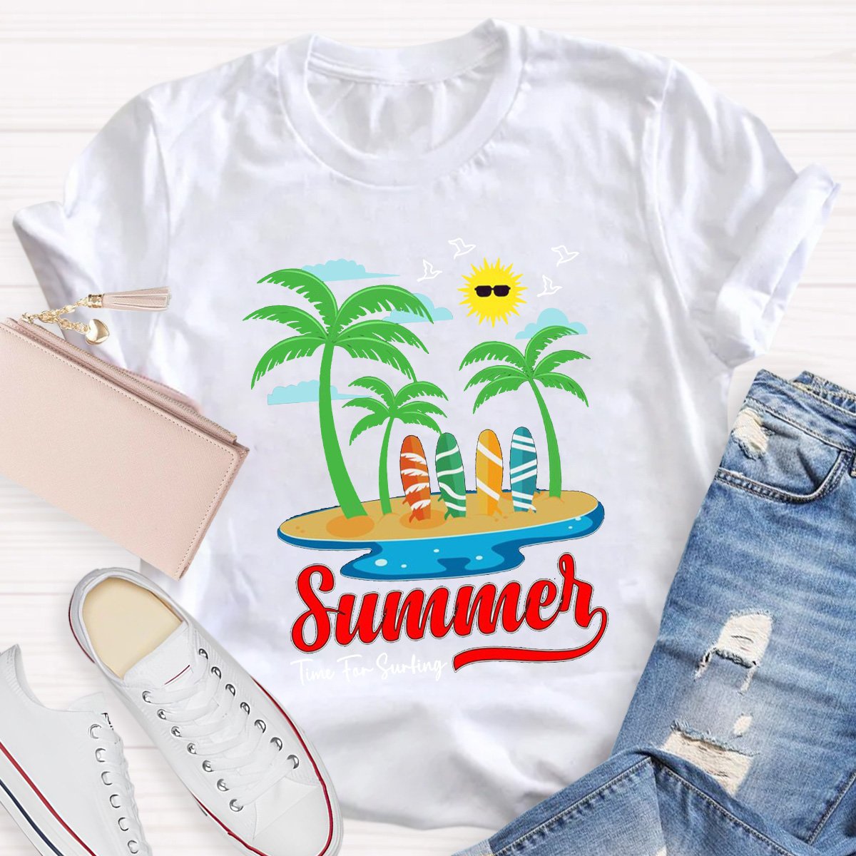 Summer Time The Surting Teacher Shirt