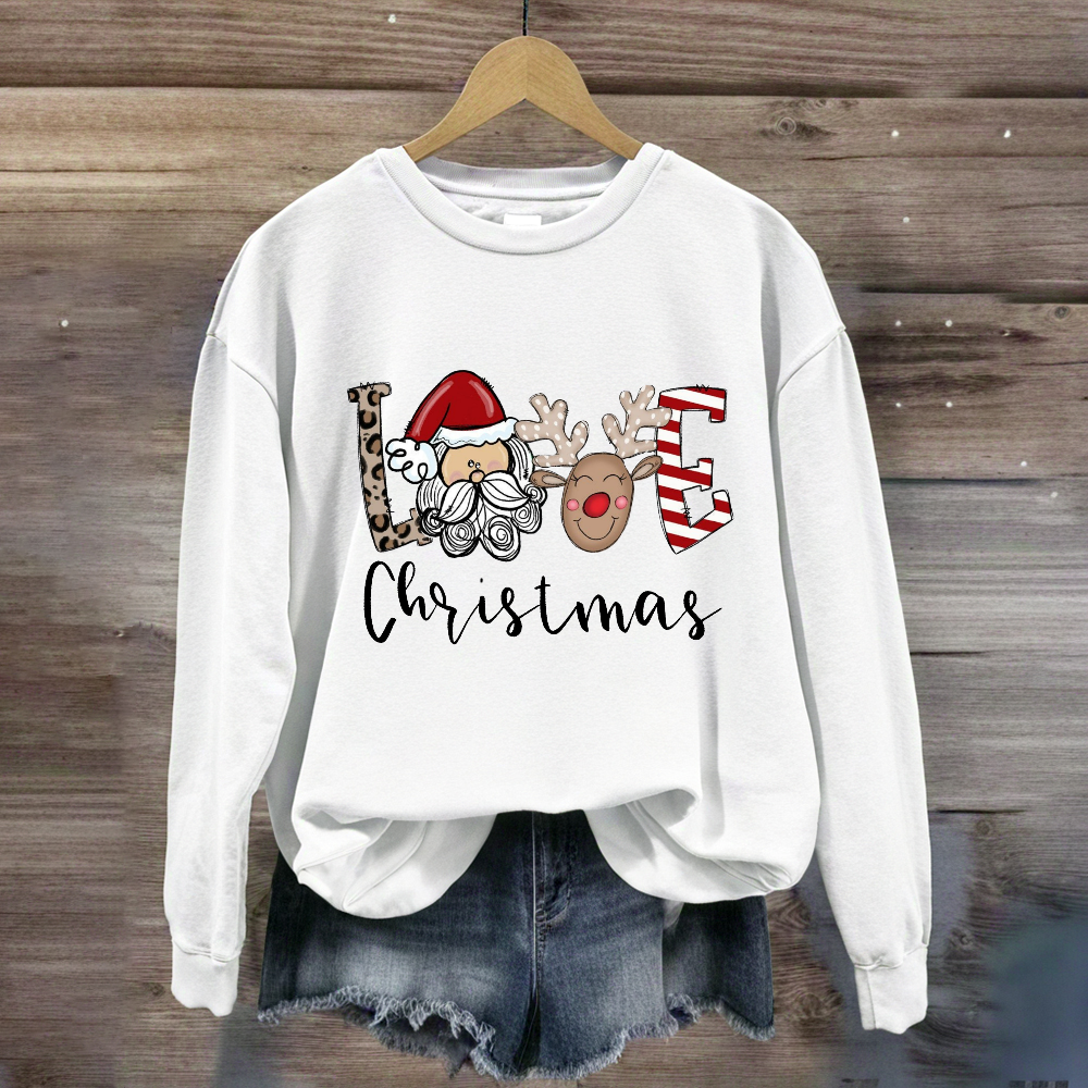 Christmas Santa Claus LoveSweatshirt