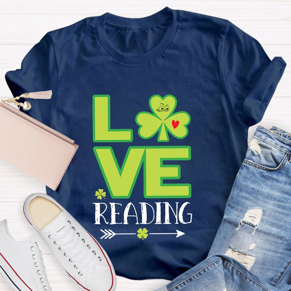 Love Reading Funny St Patricks Day T-Shirt