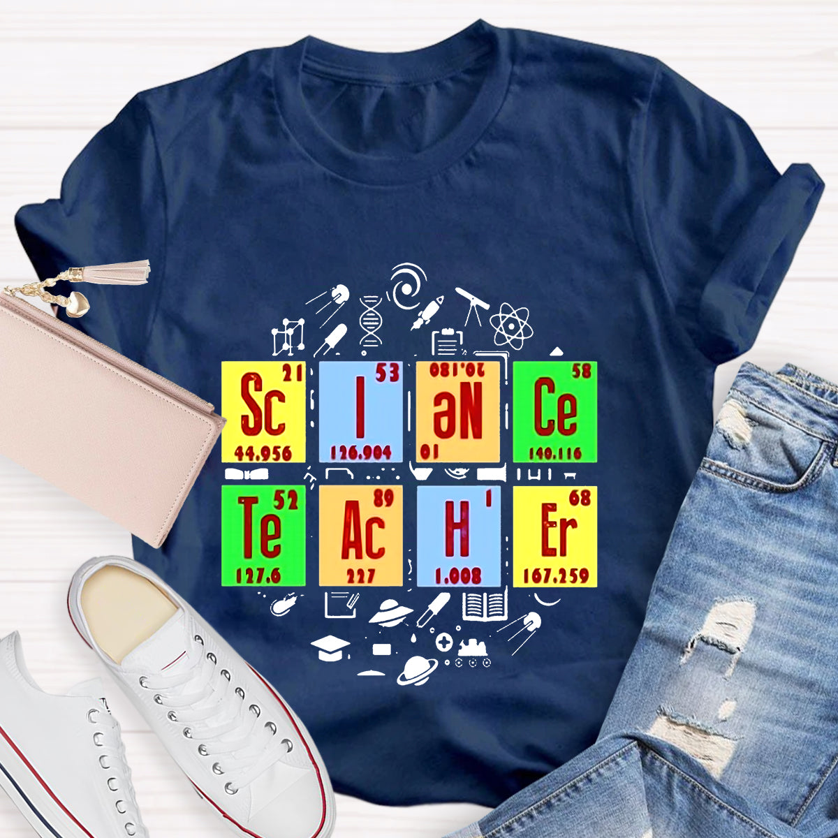 Science Teacher Periodic Table T-Shirt