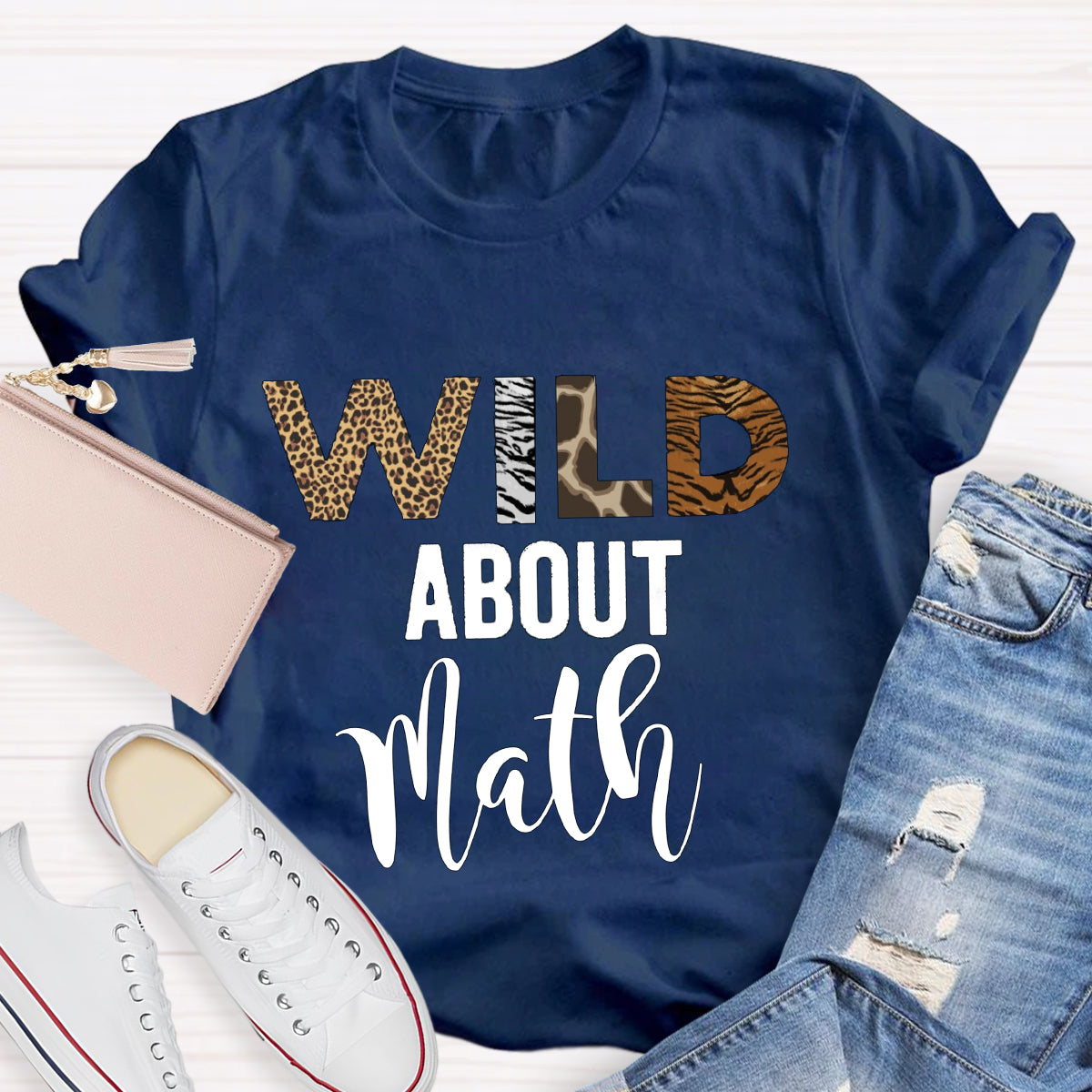 Wild About Math Teacher T-Shirt