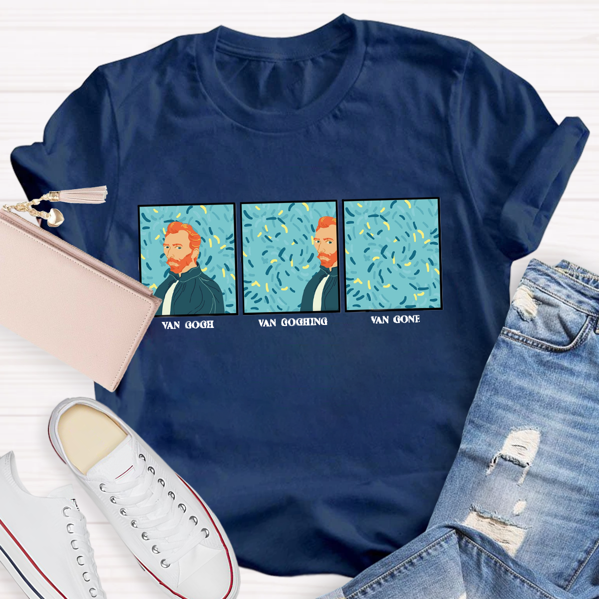 Van Gogh Van Going Van Gone Art Teacher T-Shirt