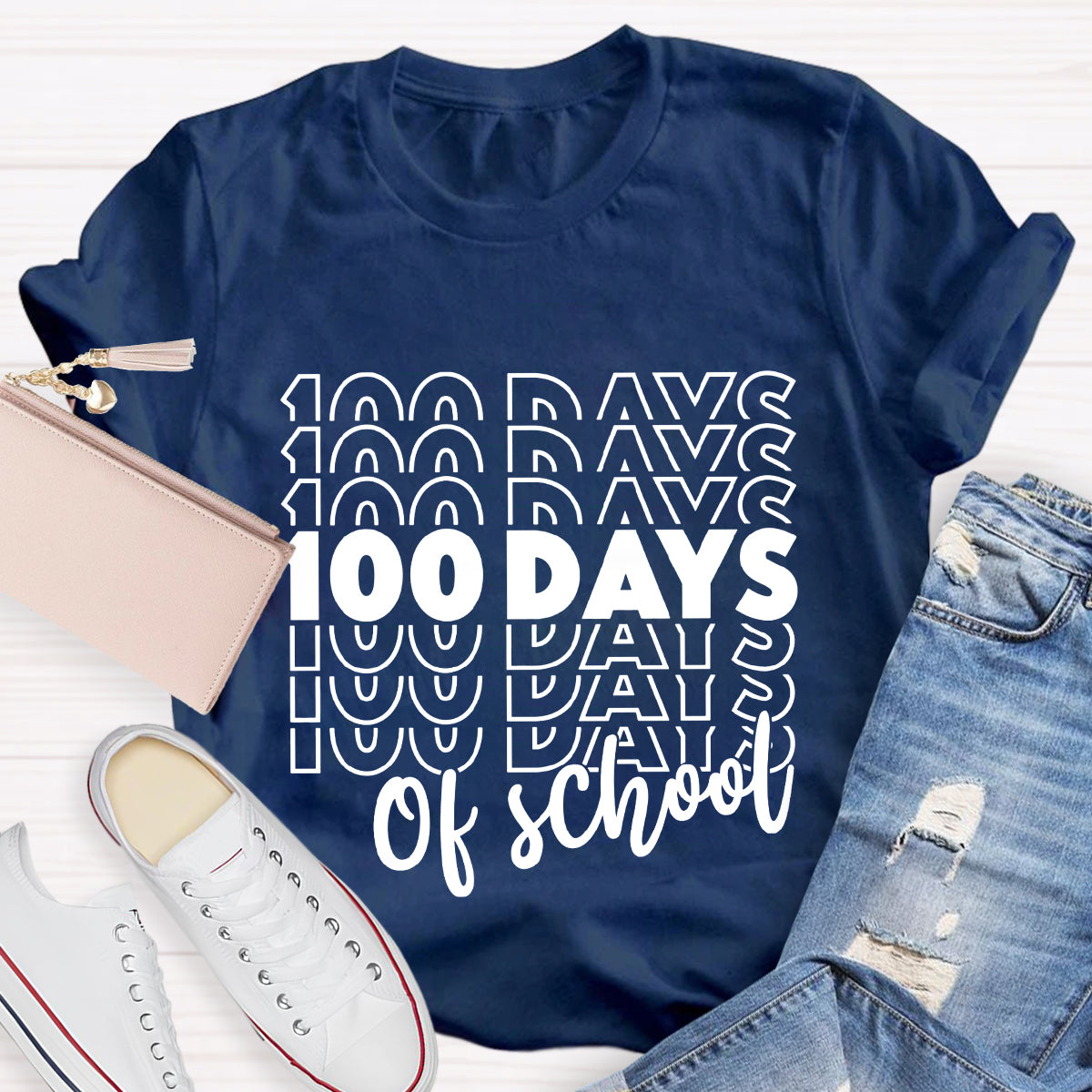 100 Days Of School Teacher T-Shirt