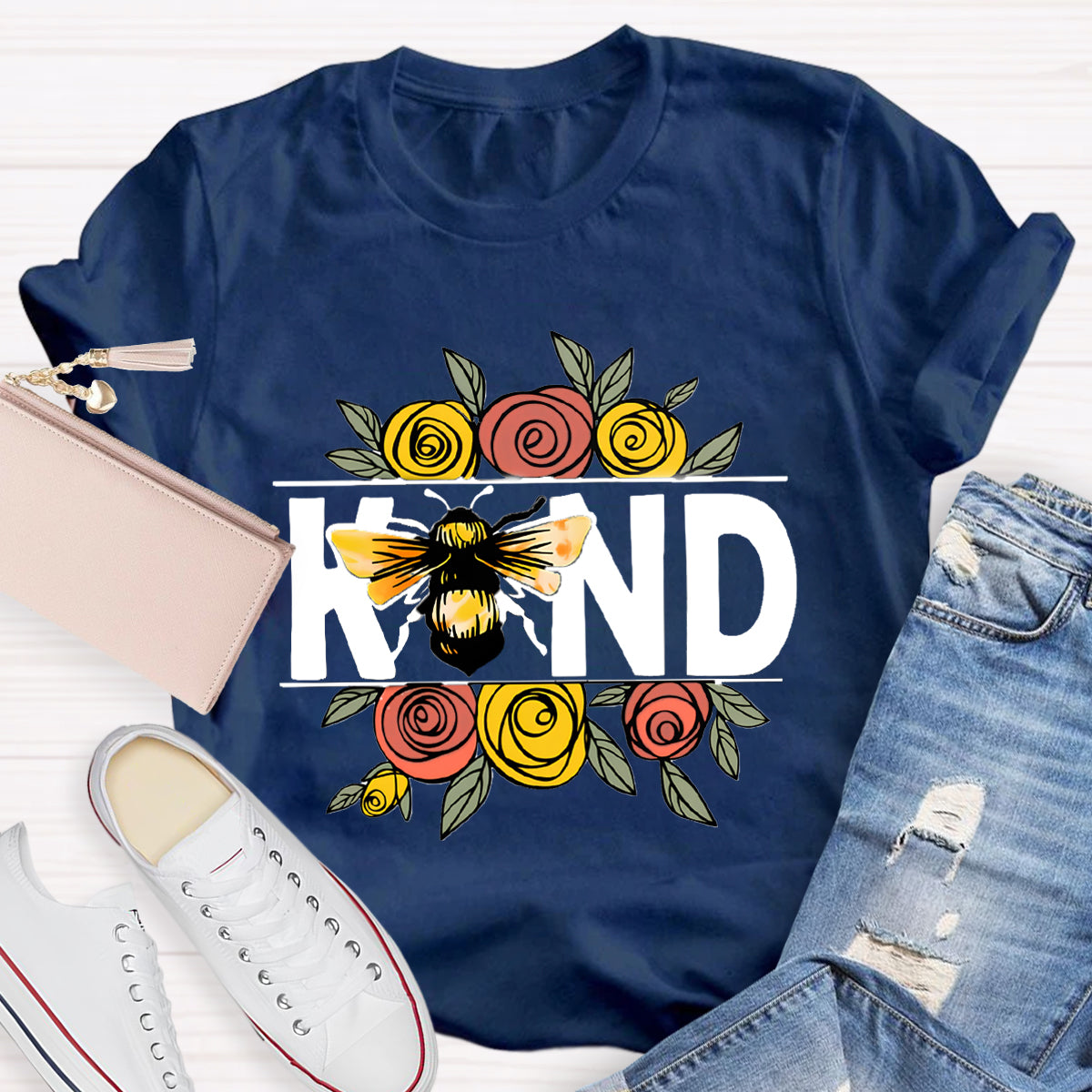 Bee Kind Flowers T-Shirt