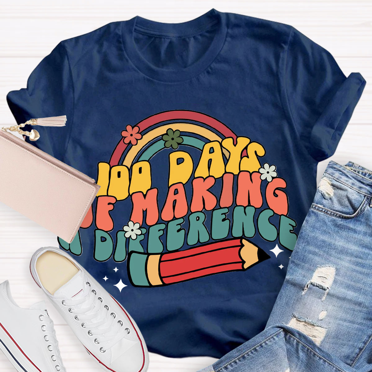 100 Days of Making a Difference T-Shirt