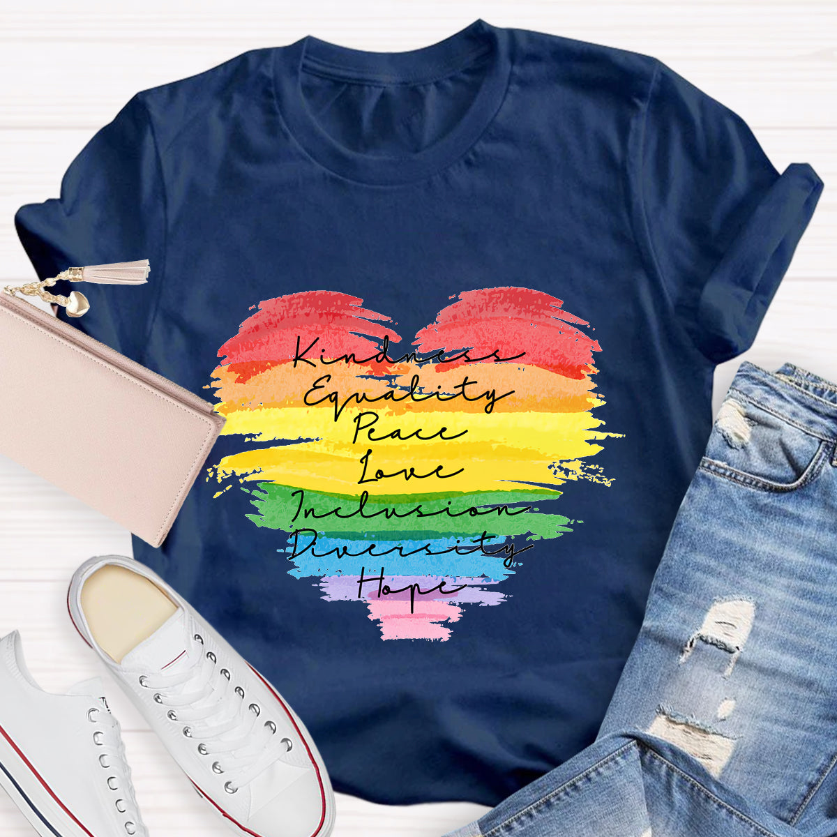 Kindness Equality Peace Love Inclusion Diversity Hope T-Shirt