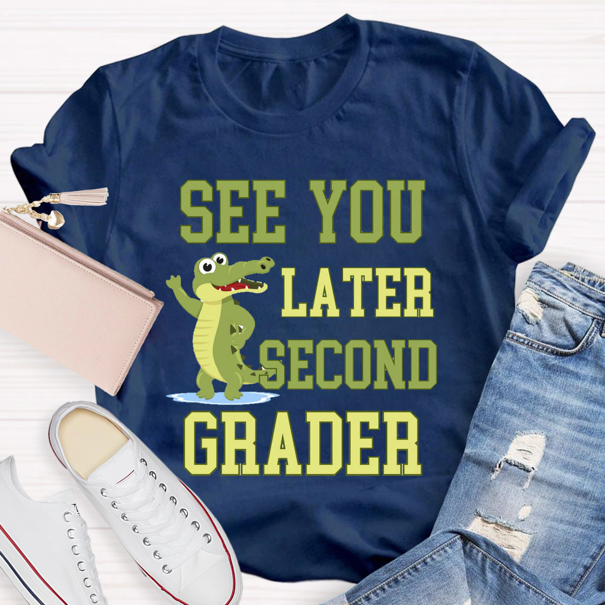 Personalized Grade See You Later Second Grader Teacher T-Shirt