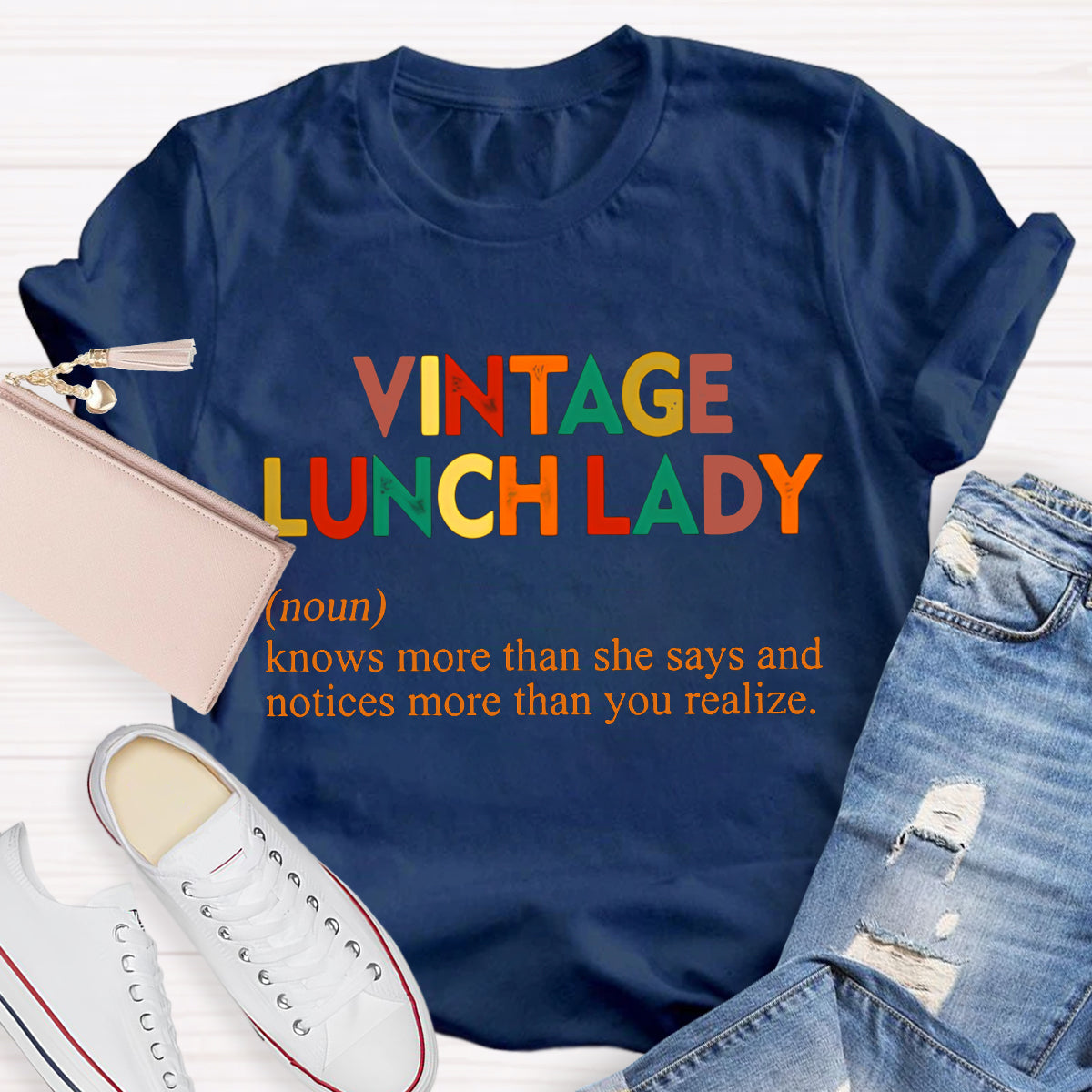 Vintage Lunch Lady Teacher T-Shirt