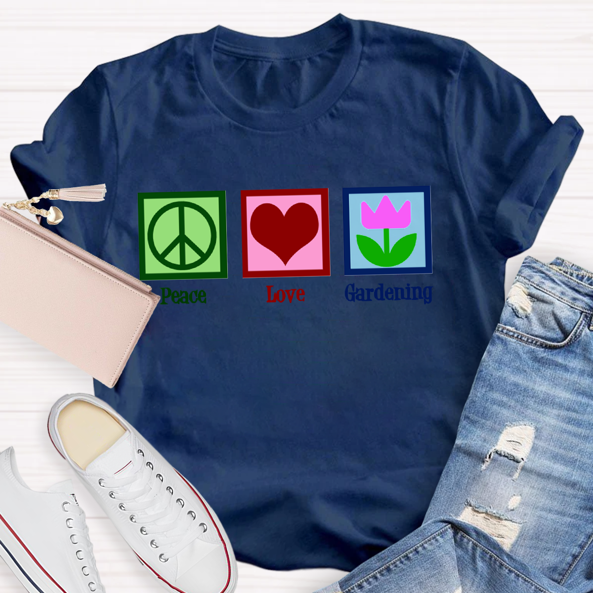 Peace Love Gardening T-Shirt