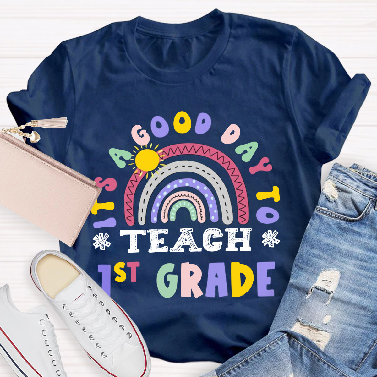 Personalized Grade It's A Good Day To Teach 1st Grade T-Shirt