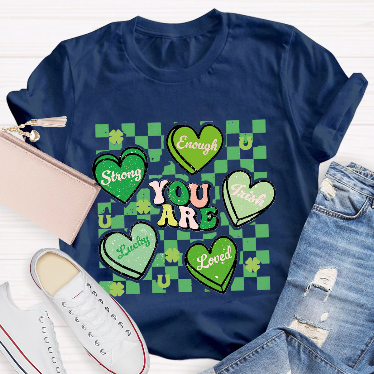 Retro Lucky Charm You Are Loved T-Shirt