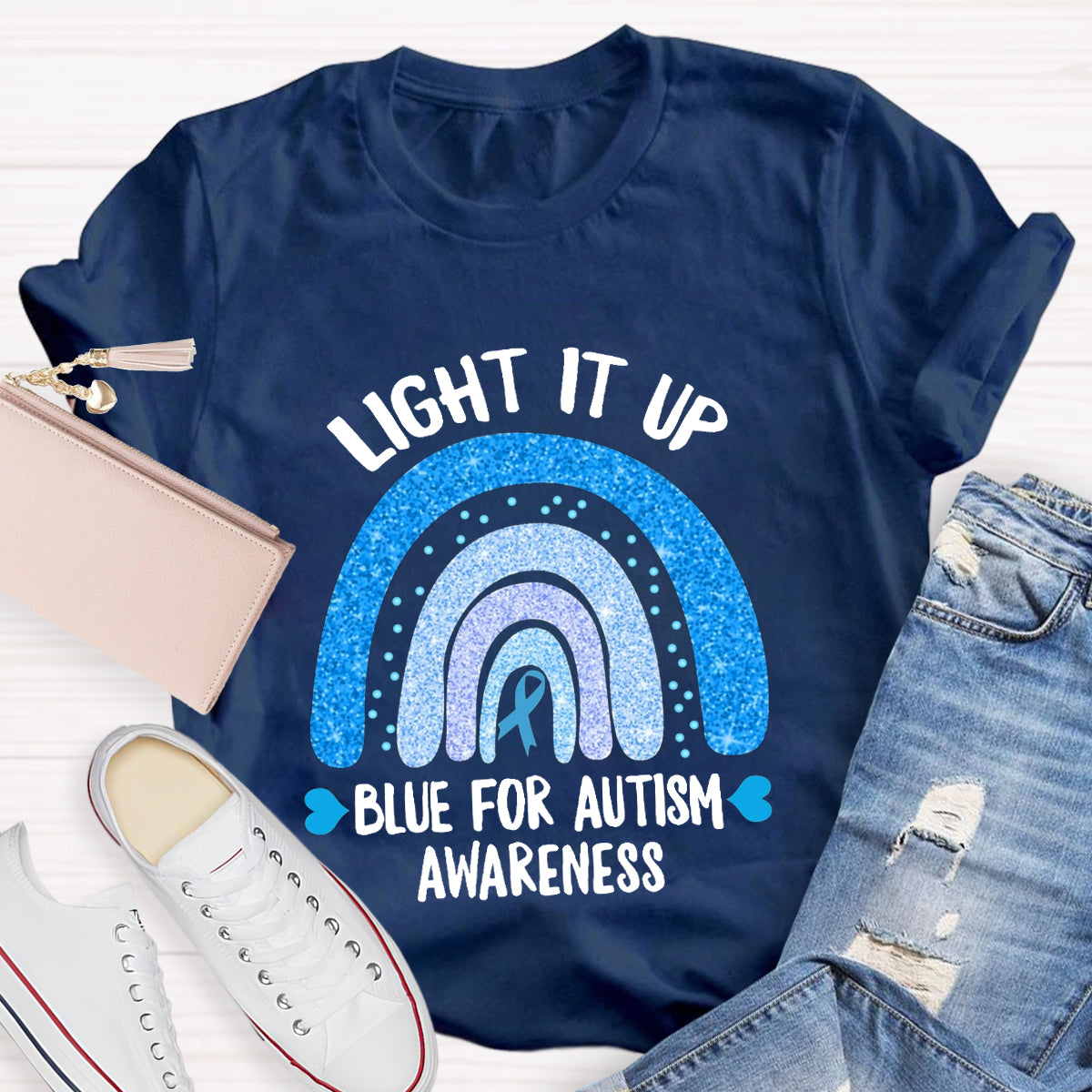 Light It Up Blue For Autism T-Shirt