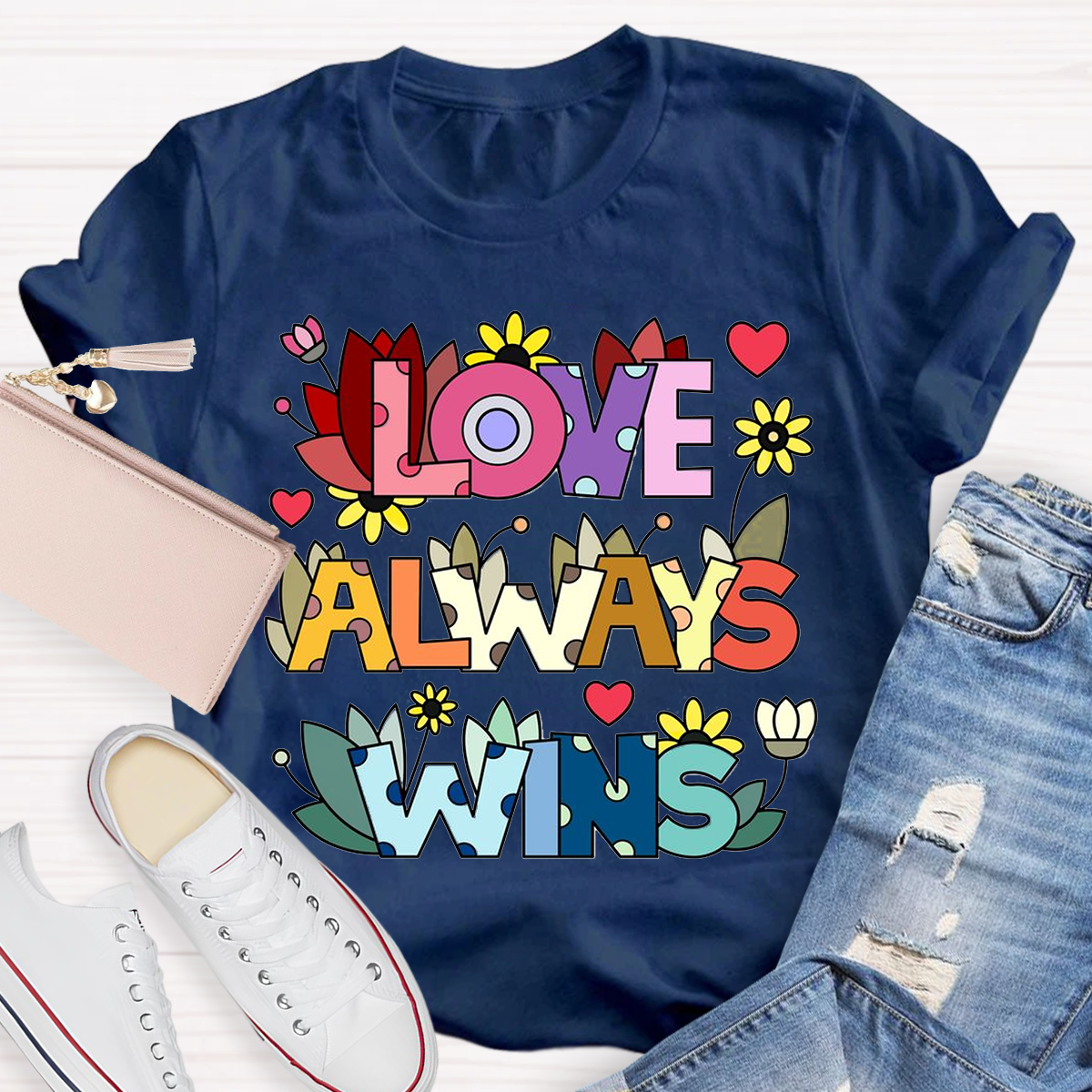 Love Always Wins Floral T-Shirt