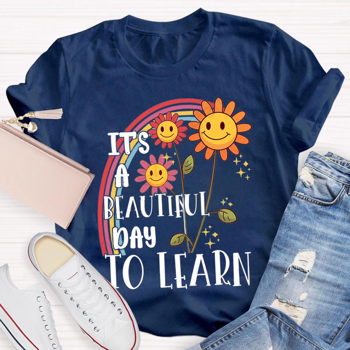 I's A Beautiful Day To Learn Teacher T-Shirt