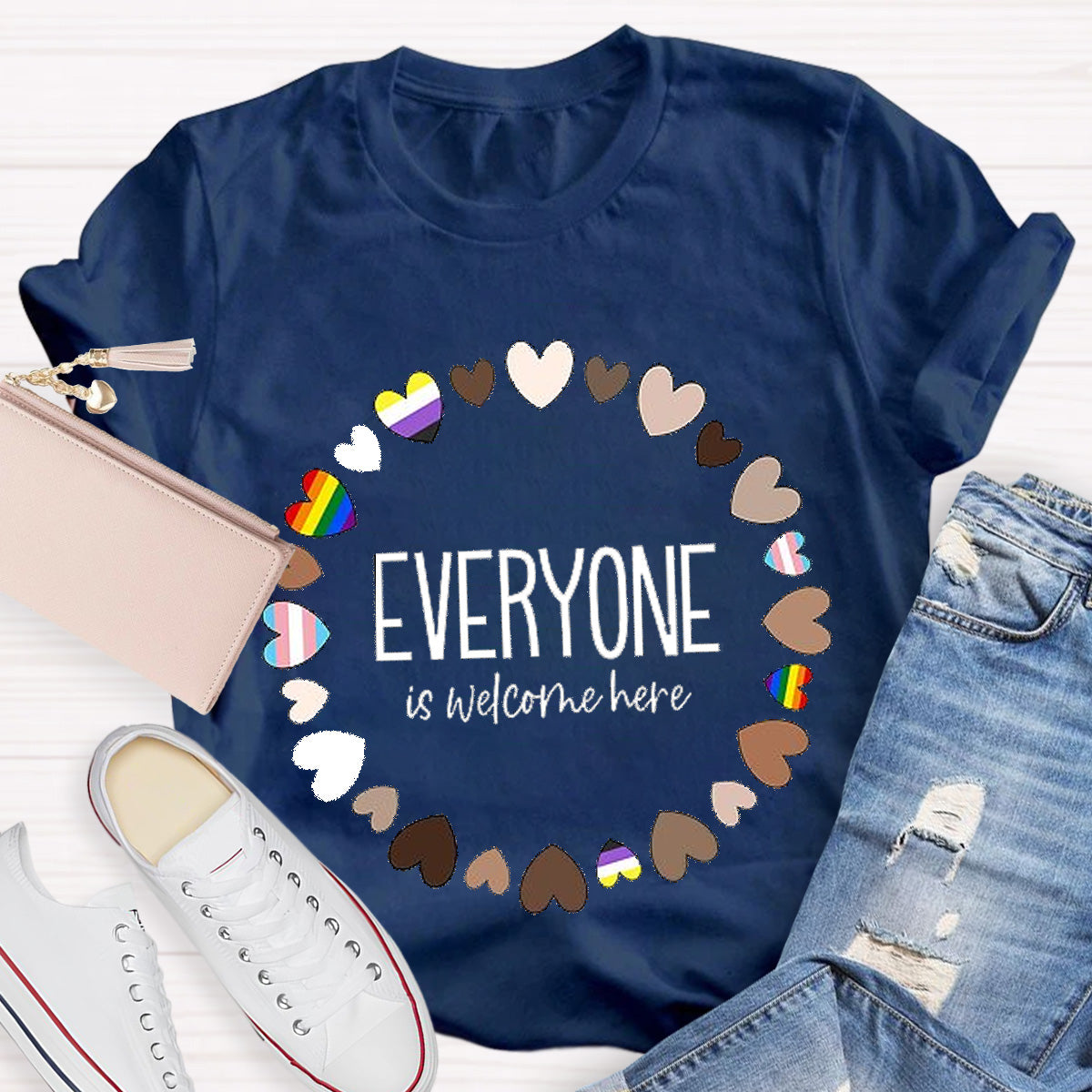 Everyone Is Welcome Teacher T-Shirt