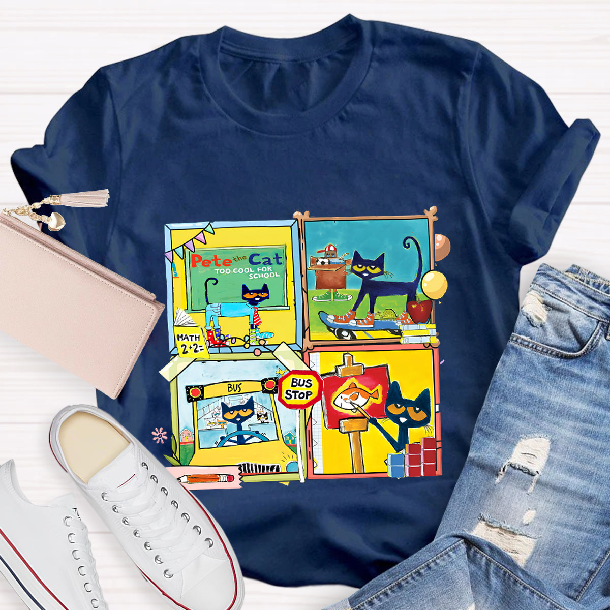 Pete The Cat School  Making Friends And Memories T-Shirt