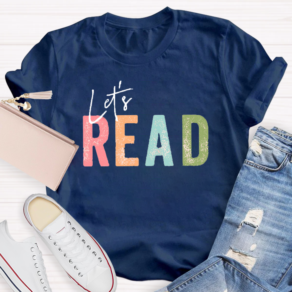 let's Read Teacher T-Shirt