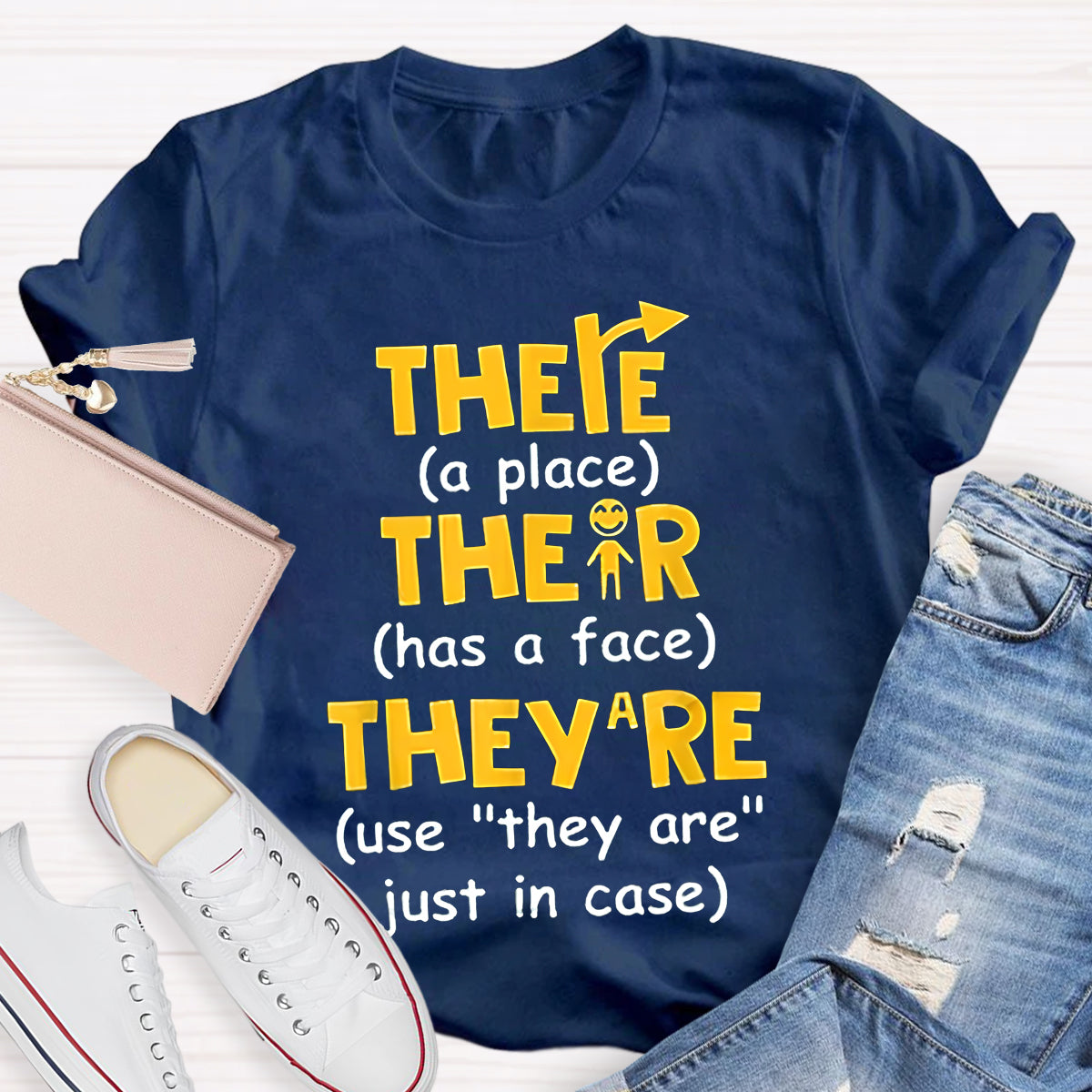 There Their They’re English Grammar T-Shirt