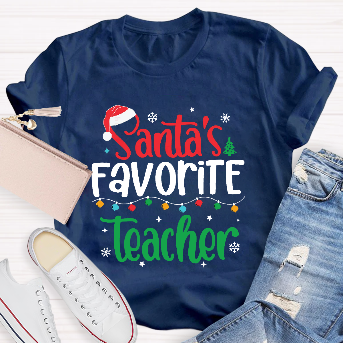 Santa's Favorite Teacher T-Shirt