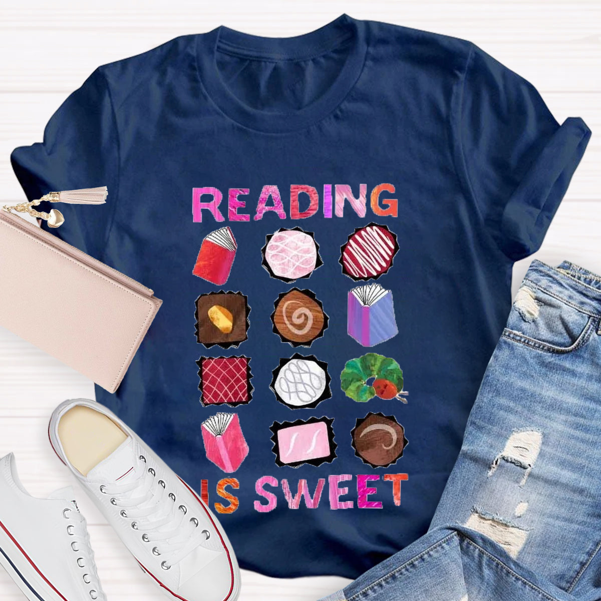 Reading Is Sweet Teacher T-Shirt