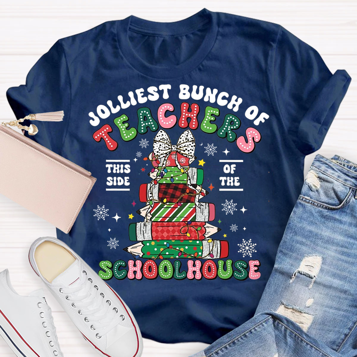 Jolliest Bunch of Teachers Teacher T-Shirt