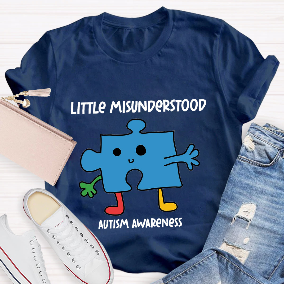 Little Misunderstood Puzzle Autism Awareness T-Shirt