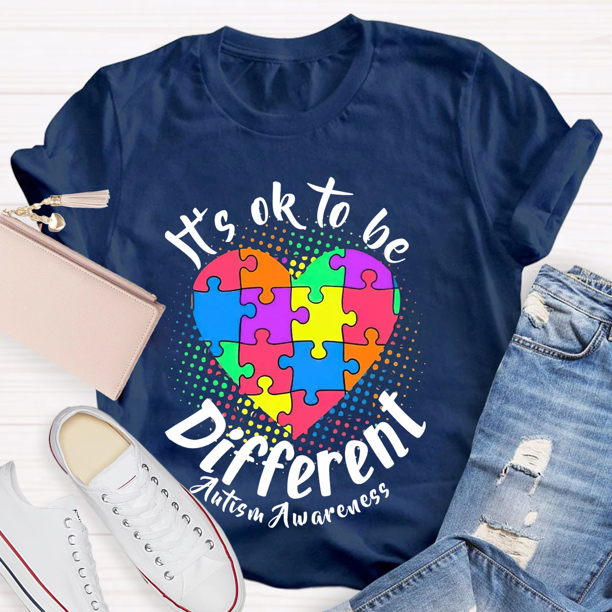 Autism It'S Ok To Be Different T-Shirt