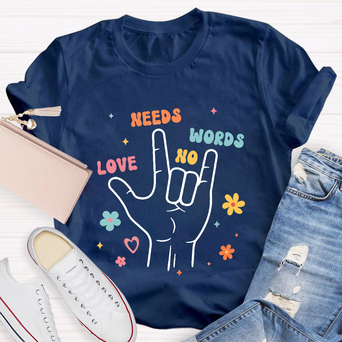 Love Need No Words Sign Language T-Shirt