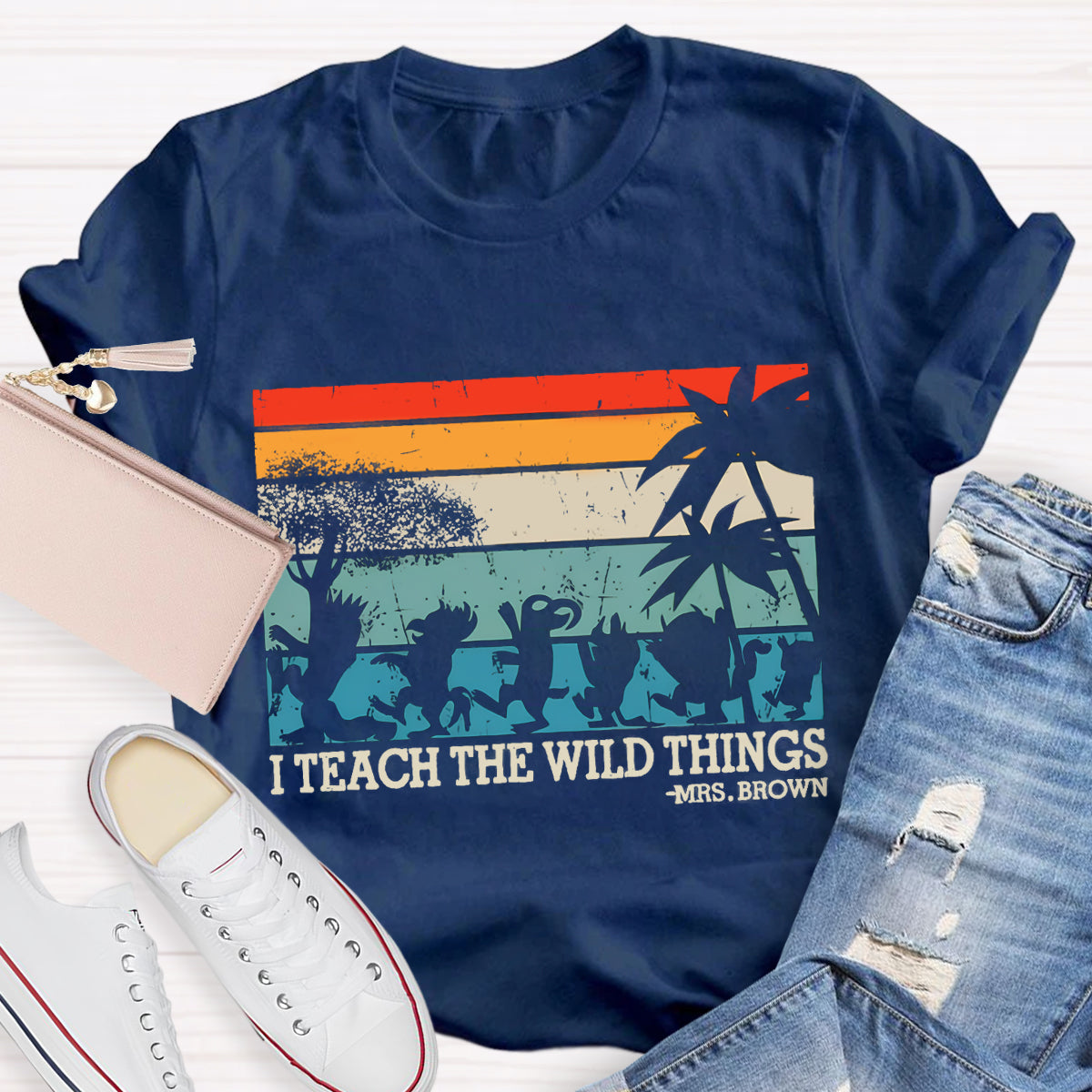 Personalized Name I Teach The Wild Things T-Shirt