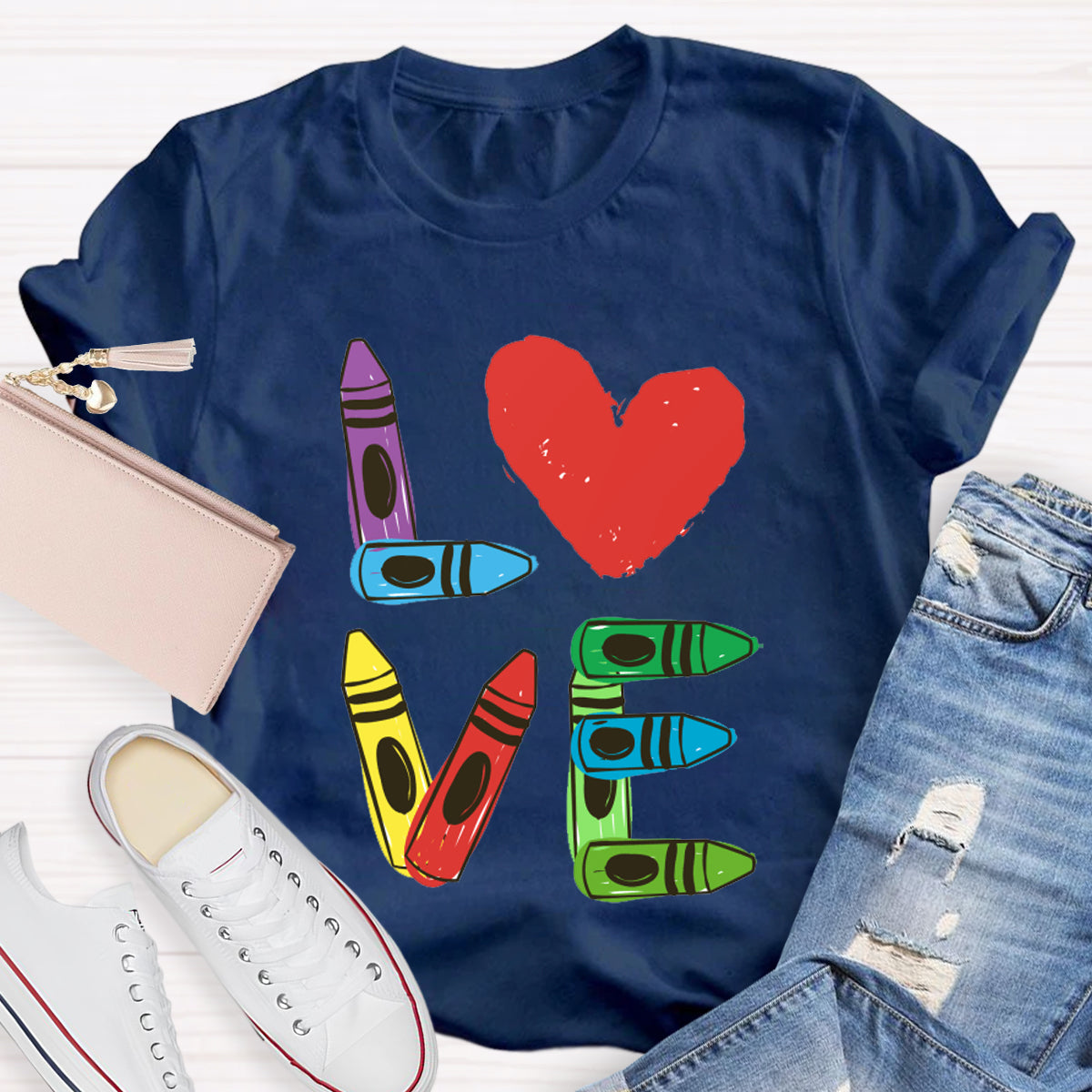 Love Heart Teacher T-Shirt