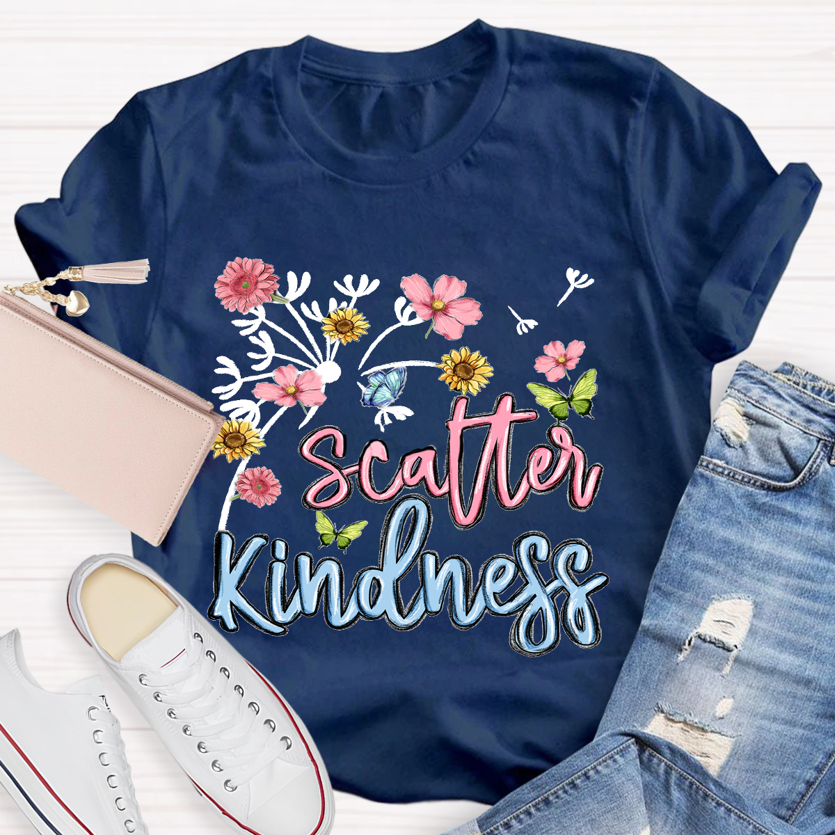 Scatter Kindness Floral T-Shirt