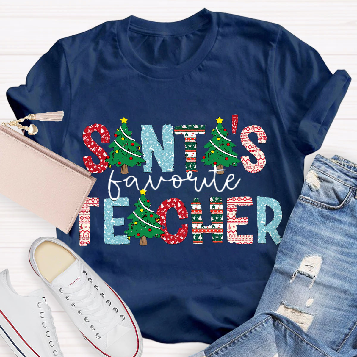 Santa's Favorite Teacher T-Shirt