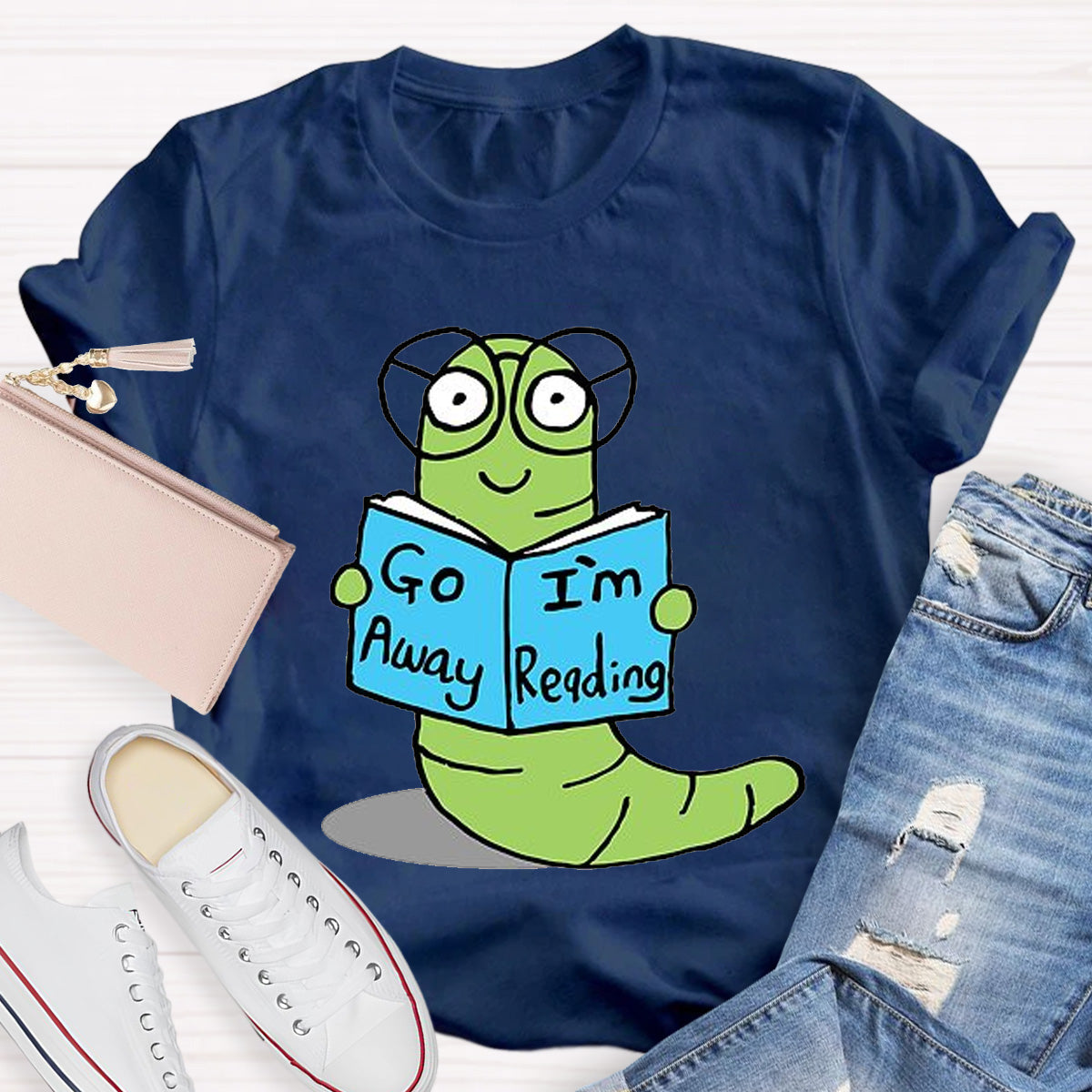 Go Away I'm Reading Teacher T-Shirt