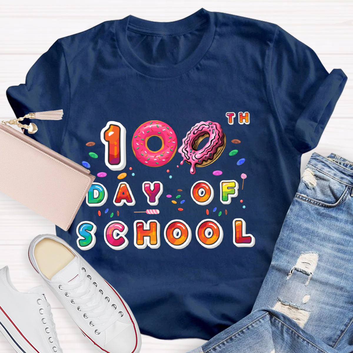 100th Day Of School Donut T-Shirt