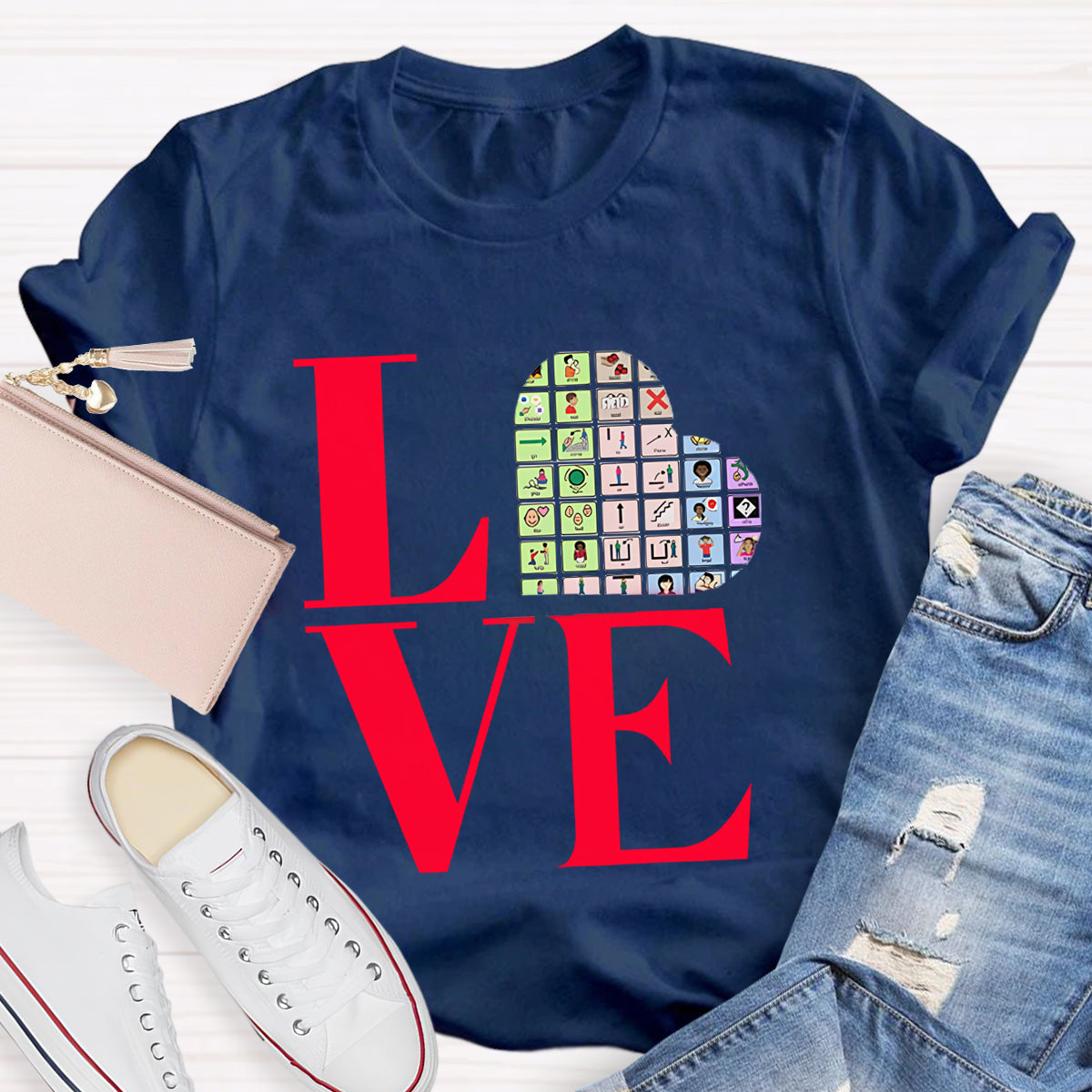 Valentine's AAC for Speech Therapist Teacher T-Shirt