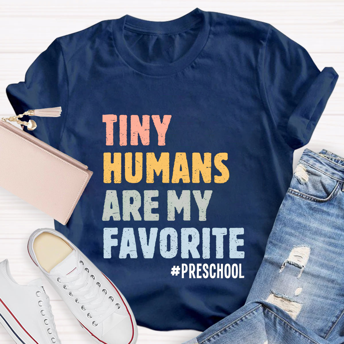 Personalized Grade Tiny Humans Are My Favorite T-Shirt