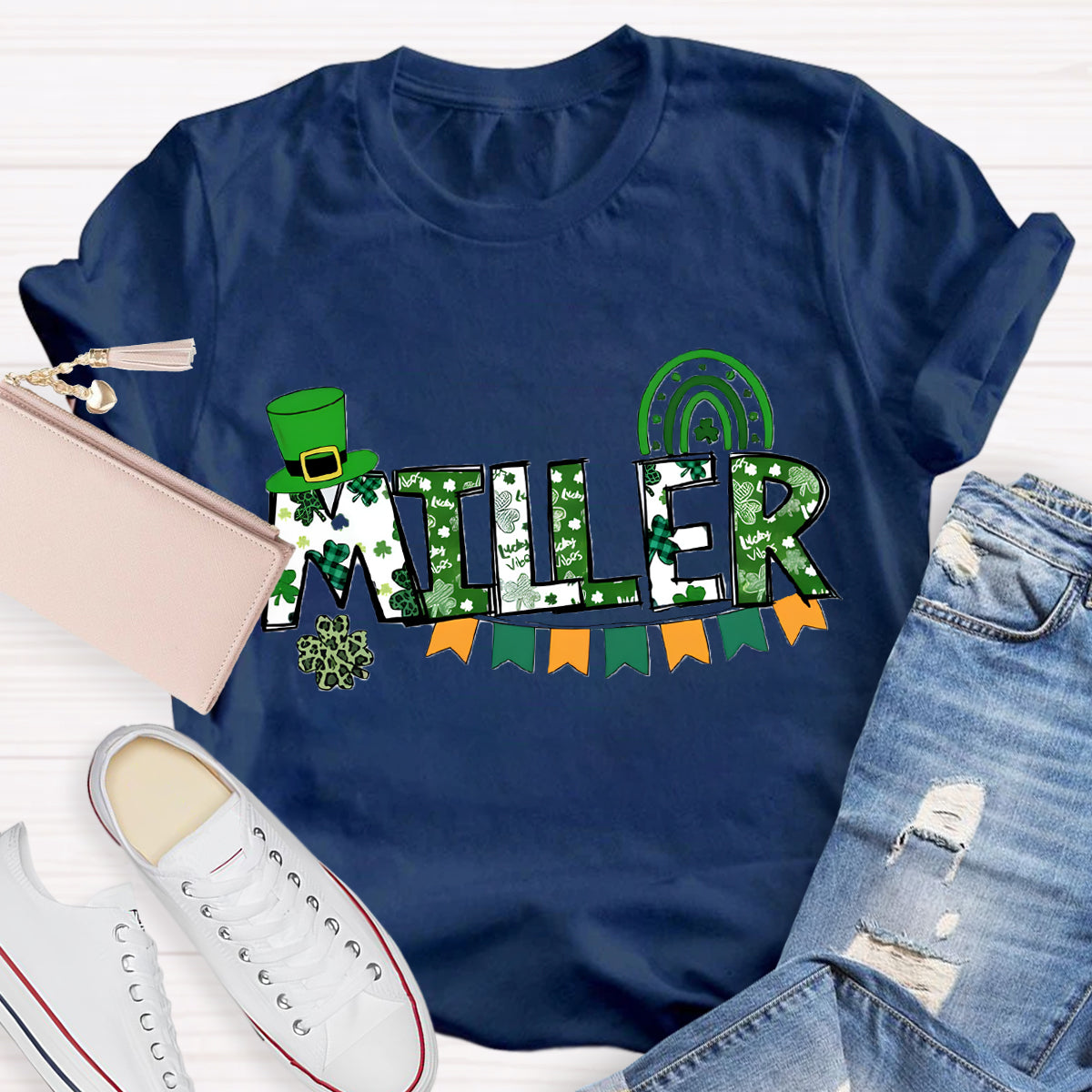 Personalized Name Saint Patricks Day Teacher T-Shirt