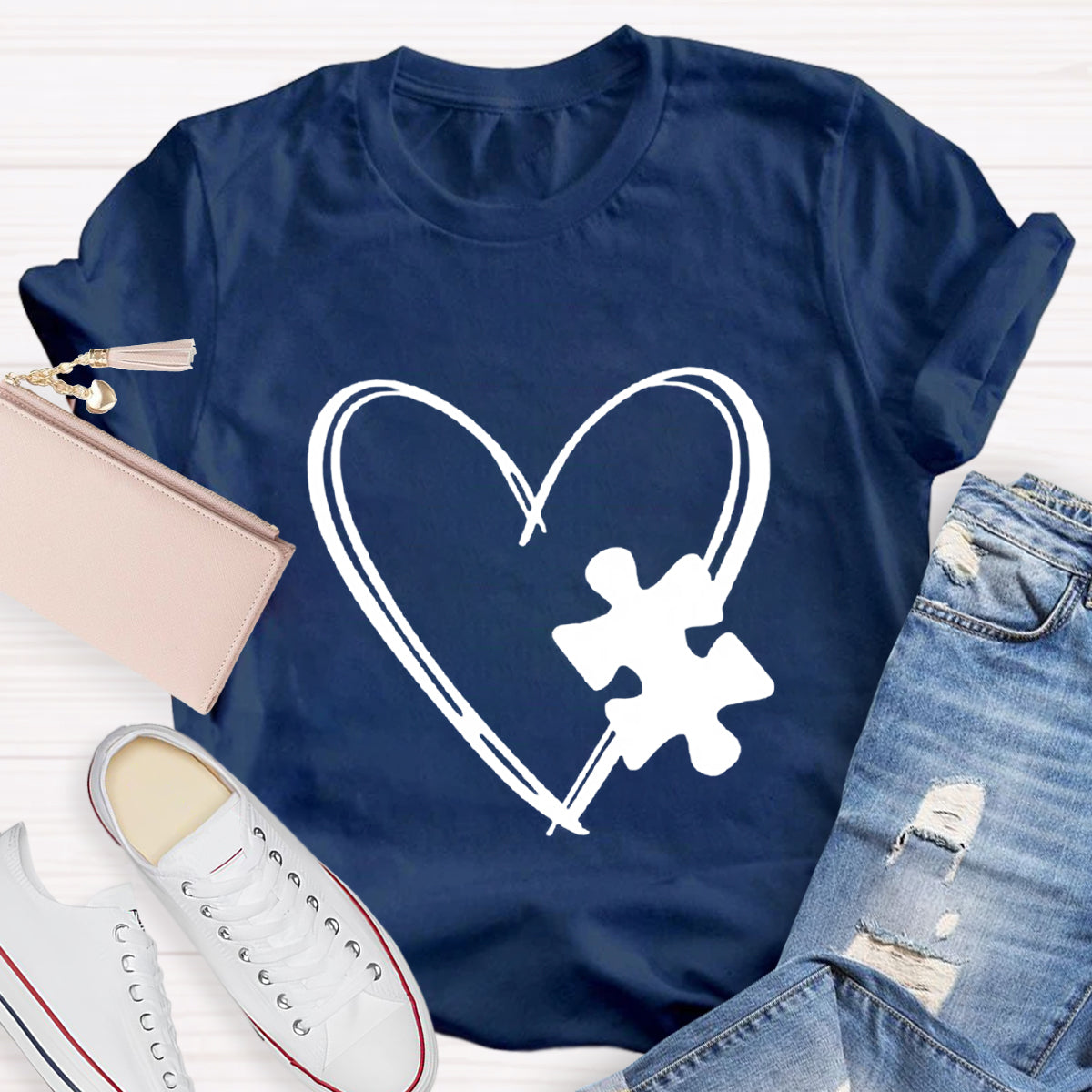 Puzzle Heart T-Shirt