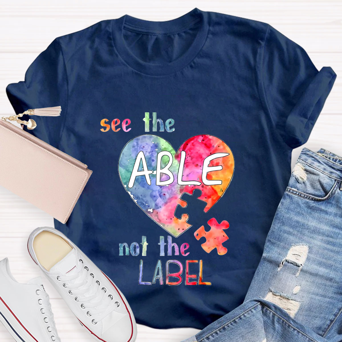 See The Able Not the Label Heart T-Shirt