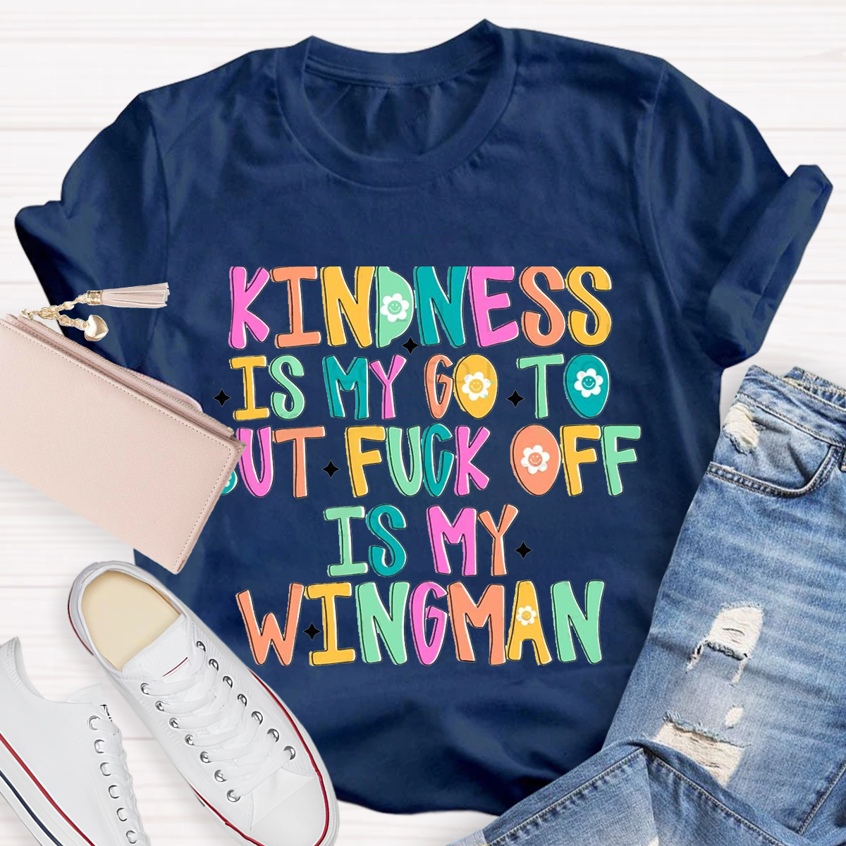 Cartoon Kindness Teacher T-Shirt