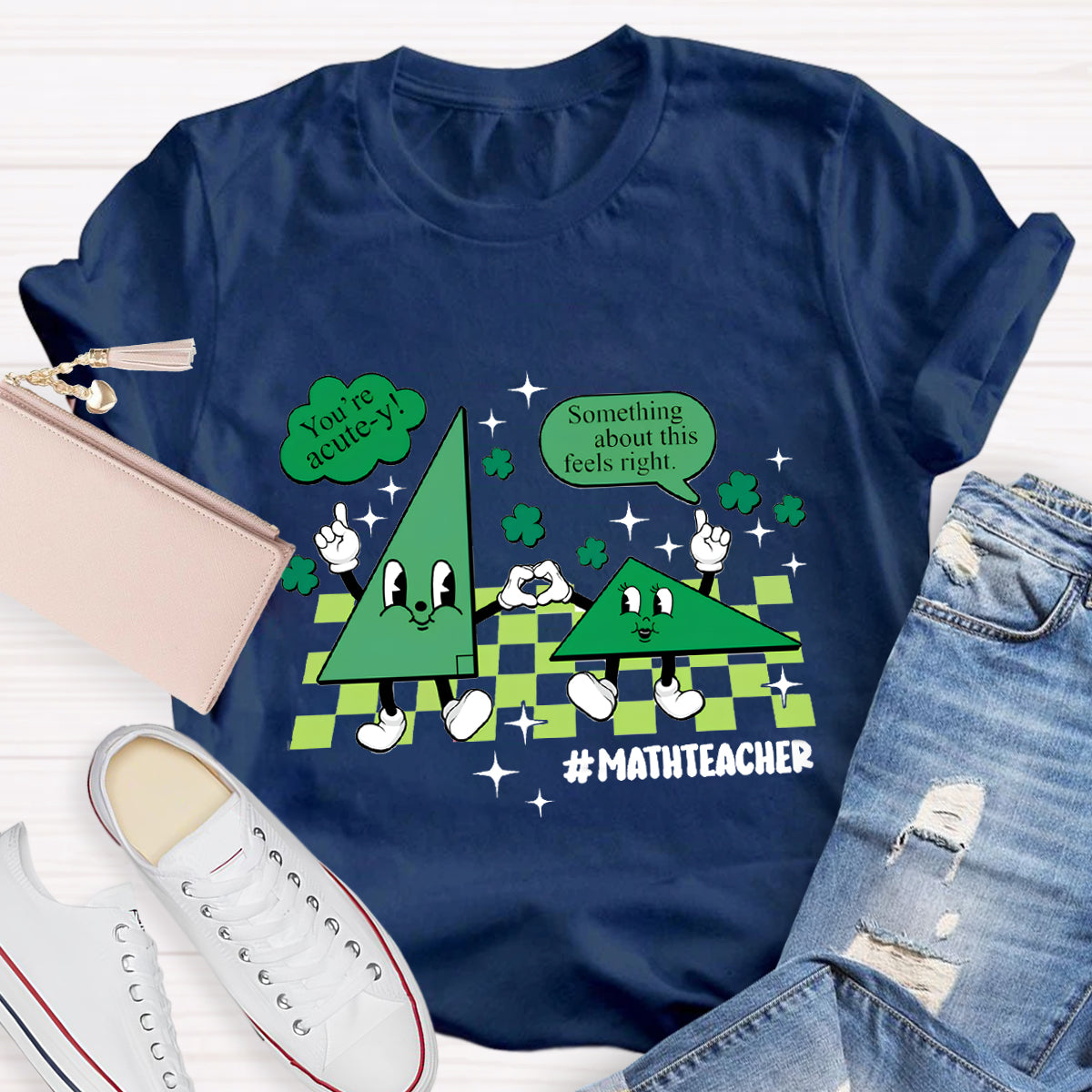 Something About This Feels Right Math Teacher T-Shirt