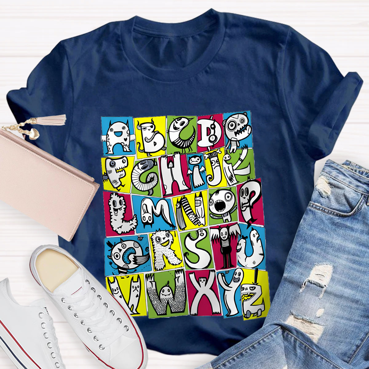 Funny Alphabet Teacher Shirt