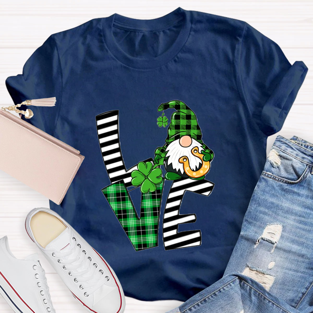 St Patrick's Day Love Gnome T-Shirt