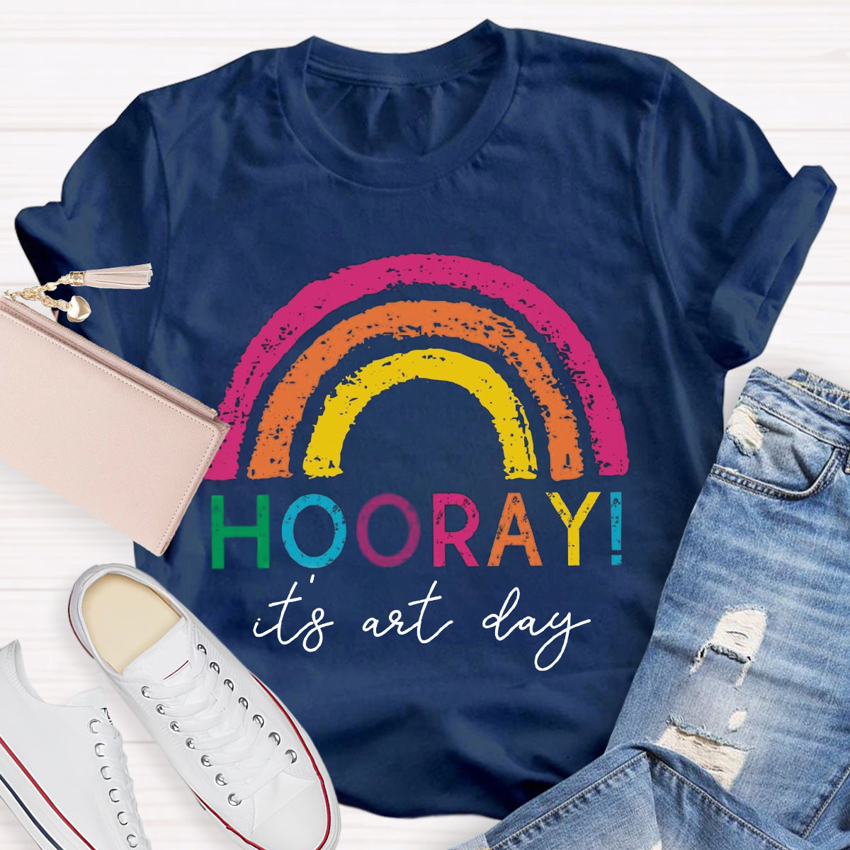 Hooray It's Art Day Teacher T-Shirt