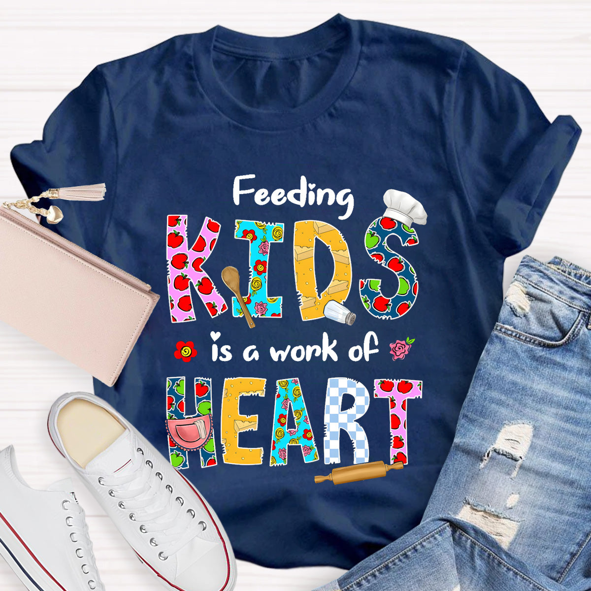 Feeding Kids Is A Work of Heart T-Shirt