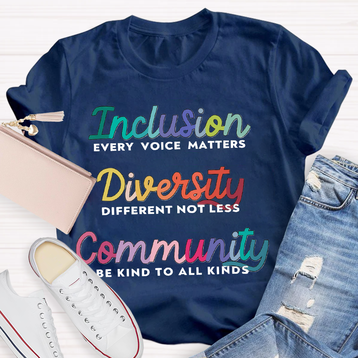 Inclusion Diversity Community Teacher T-Shirt