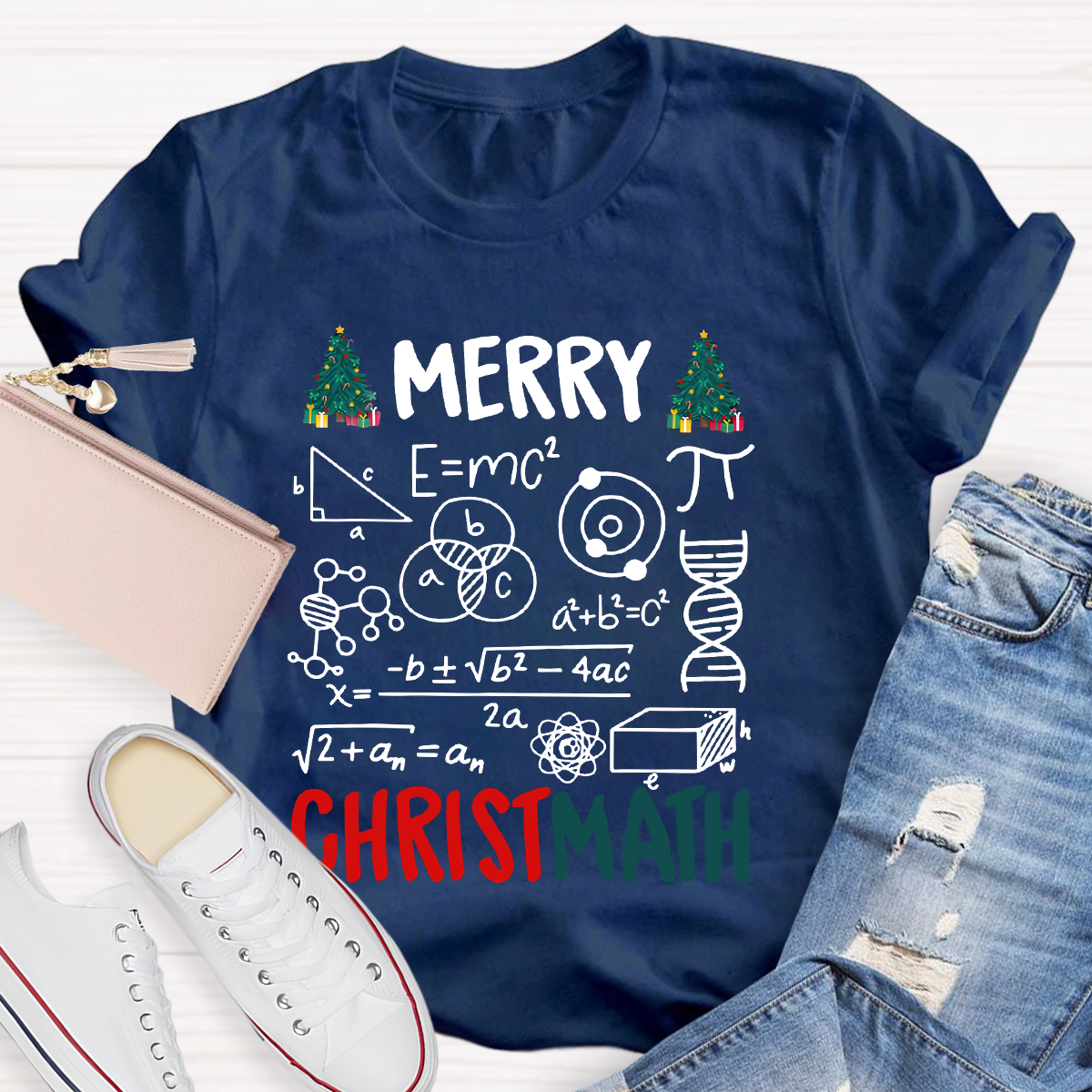 Merry Christmath Math Teacher T-Shirt